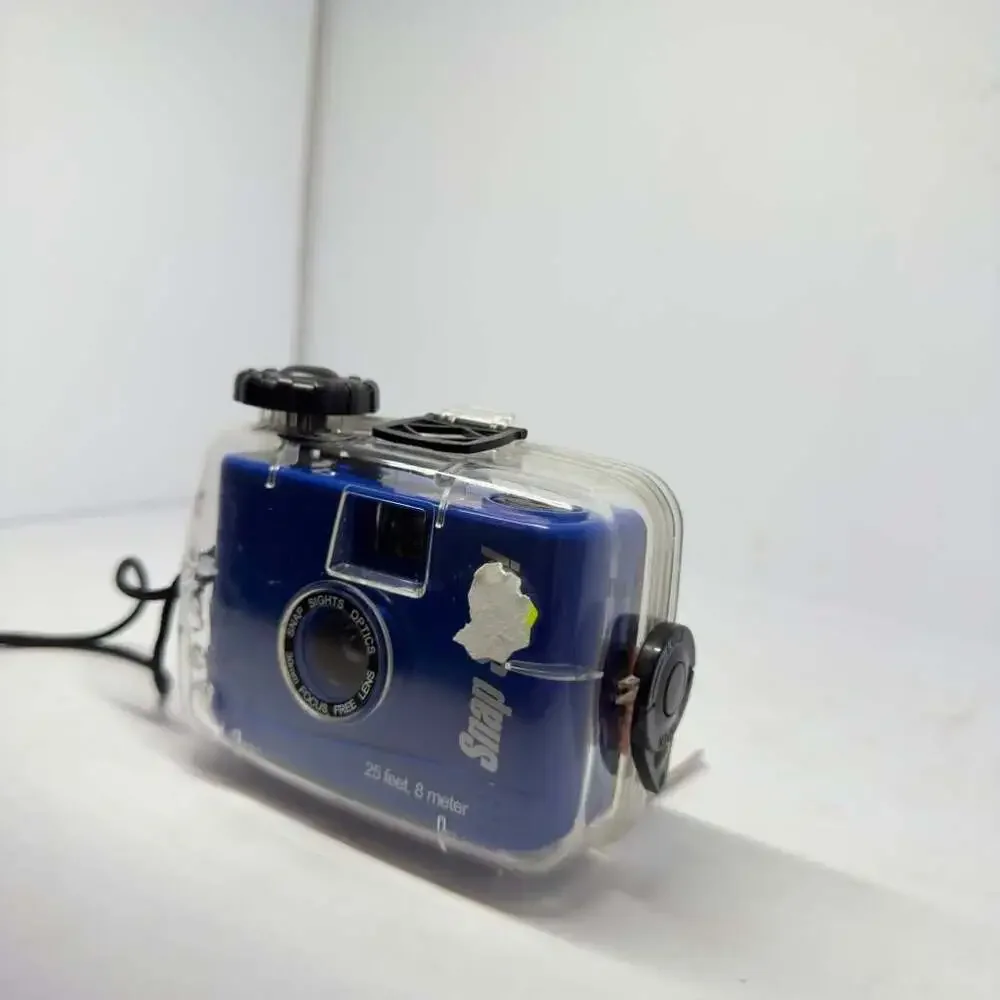 Snap Sights 35mm Underwater Film Camera with Waterproof Case Blue